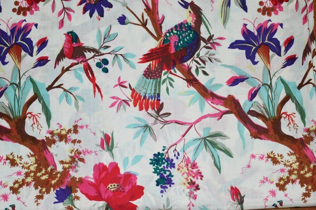 Mudit Crafts Cotton Jaipuri Ikat Printed Dress Making Running Fabric Material For Women's