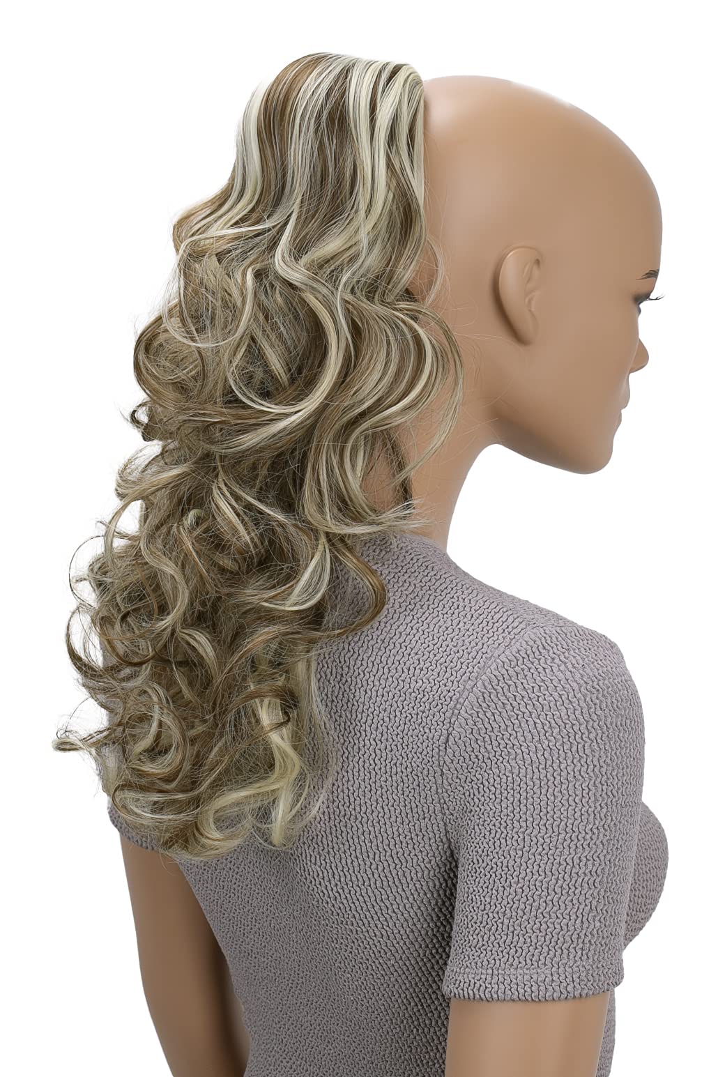 CAISHA 18" Hairpiece Ponytail Extensions Voluminous Wavy Light Brown Light Blonde Mix PH31 — image 1
