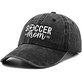 Waldeal Women's Soccer Mom Baseball Cap Adjustable Washed Dad Hat