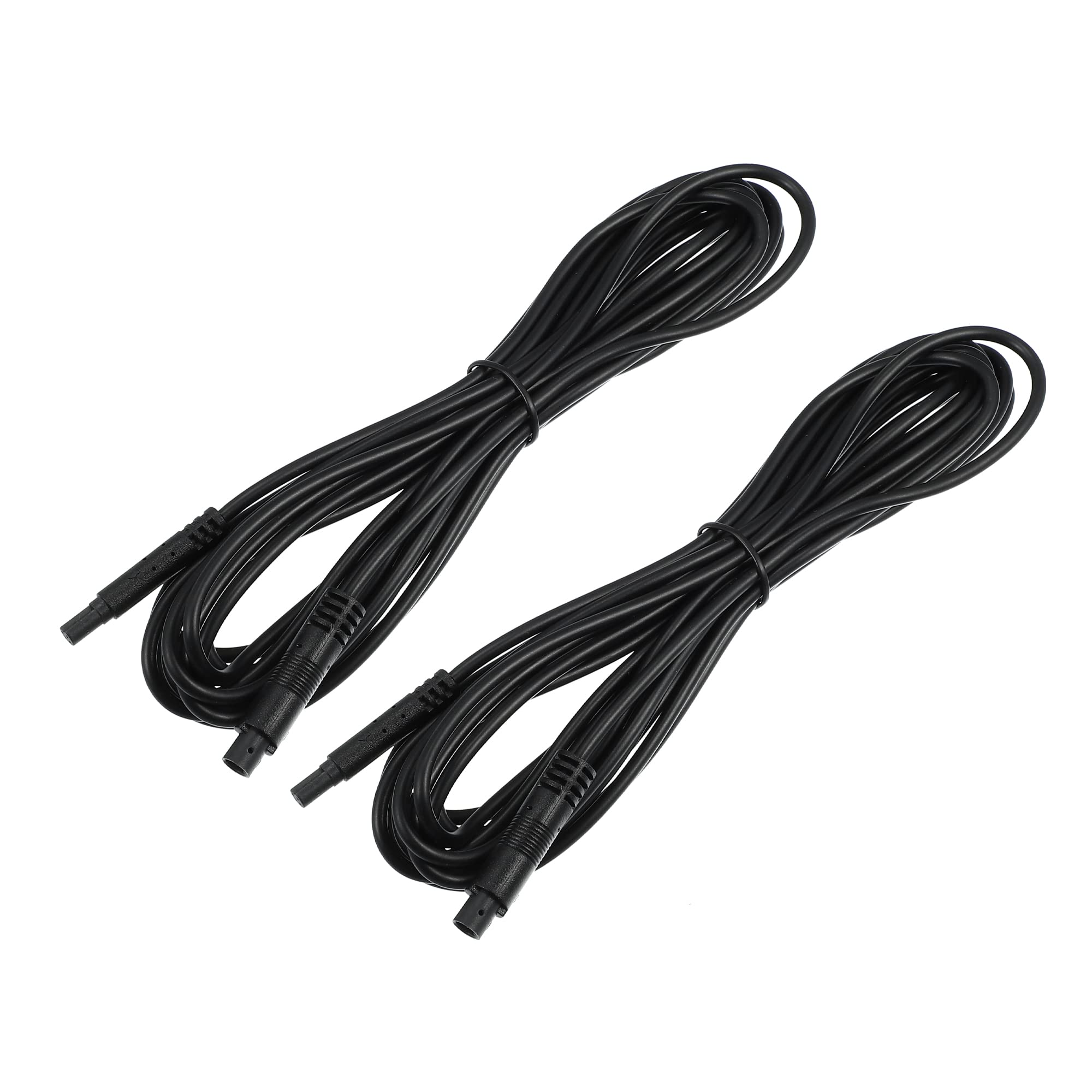 X AUTOHAUX 2pcs 4 Pin 13.12ft 400cm Car Backup Dash Camera Extension Cable Cord