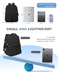 CADOLIM Black Laptop Backpack For Women Travel