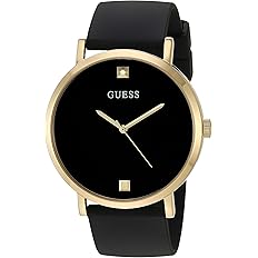 GUESS Gold-Tone Stainless Steel + Black Chronogaph Bracelet Watch with Date. Color: Gold-Tone/Black (Model: U0668G8) GUESS Men's Stainless Steel Quartz Watch (Model: GW0248G3)
