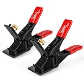 Goldblatt RED 1 Pair XL JAG Clamp, Mason Line Clamps for Bricklaying | Adjustable clamp design, secure string positioning, accurate layout marking and brick wall alignment support