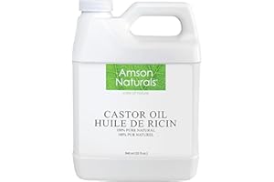 Castor Oil 946 ml / 32 oz -100% Pure & Natural Castor oil Cold pressed Hexane free for Hair, Eyelashes, Eyebrows, Lash, Beard