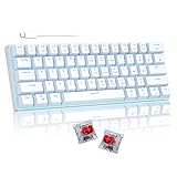 60% Mechanical Gaming Keyboard, White Gaming