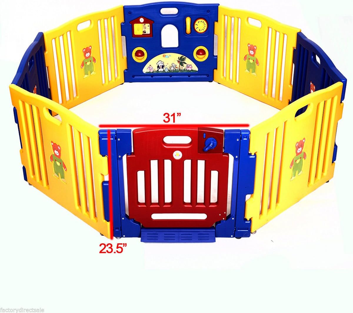 baby playpen kid 8 panel safety play center yard baby playpen kids home indoor outdoor pen
