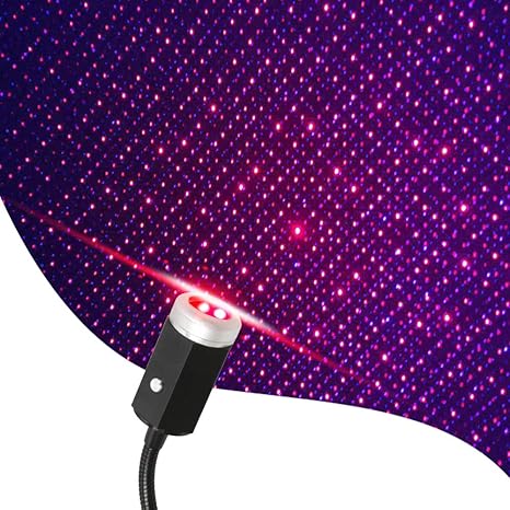 Usb Night Light Star Projector 3 Colors 7 Lighting Effects