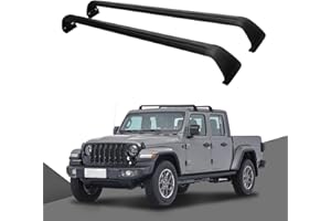 Lanbos Roof Rack Cross Bars Fit for 2019-2024 Jeep Gladiator and Jeep Wrangler 2007-2024(ONLY FIT Hard Roof Top), Heavy Duty Aluminum Roof Rack for Kayak Cargo Carriers Luggage
