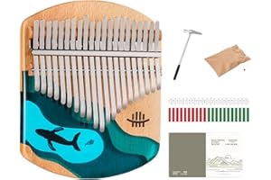 RD MUSIC Hluru Kalimba Thumb Piano (21-keys Resin Whale)