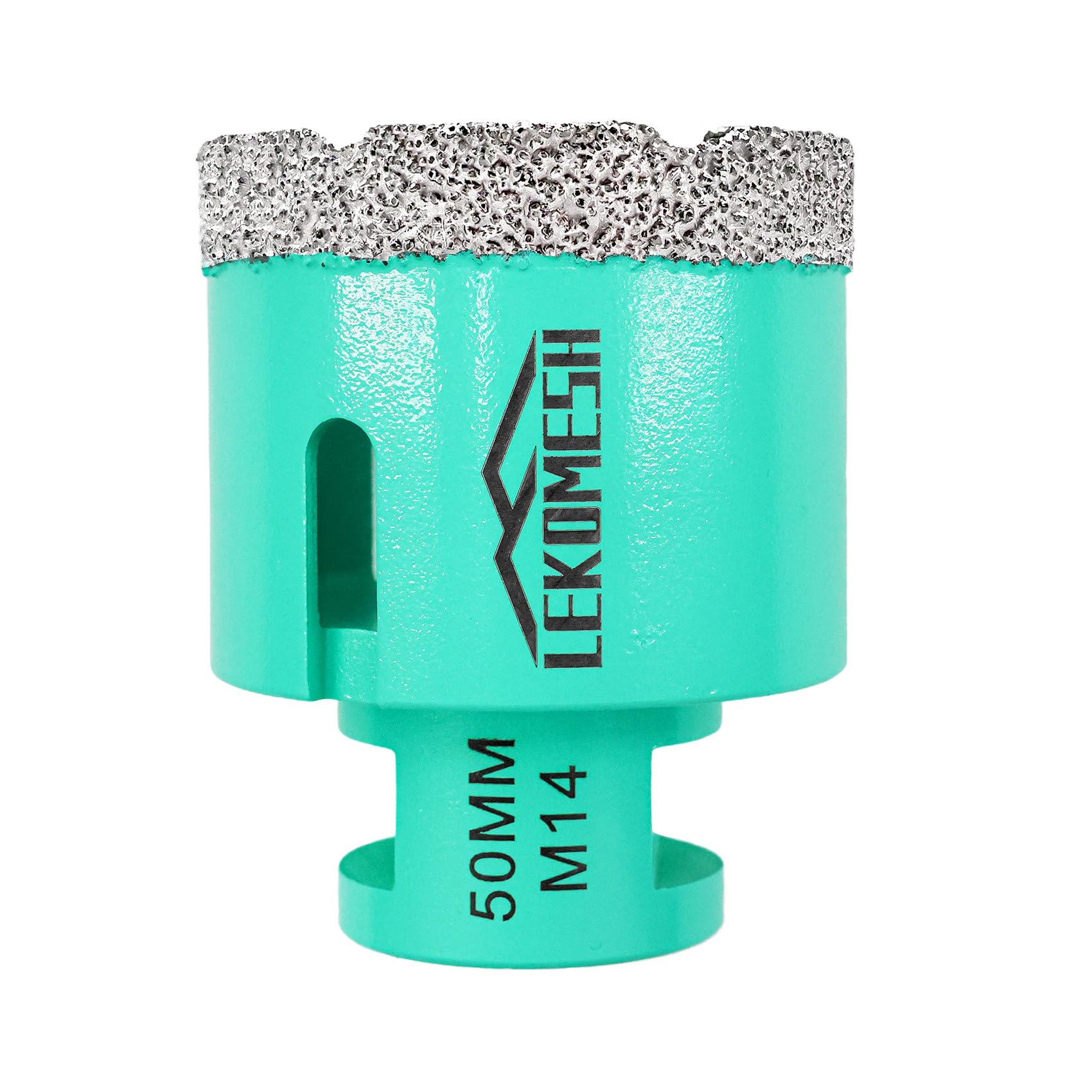 LEKOMESH Diamond Core Drill Bit 50MM - Hole Saw for Porcelain, Ceramic Tile, Marble, Granite, Stone, Quartz - M14 Thread for Angle Grinder - Mint Green — image 1