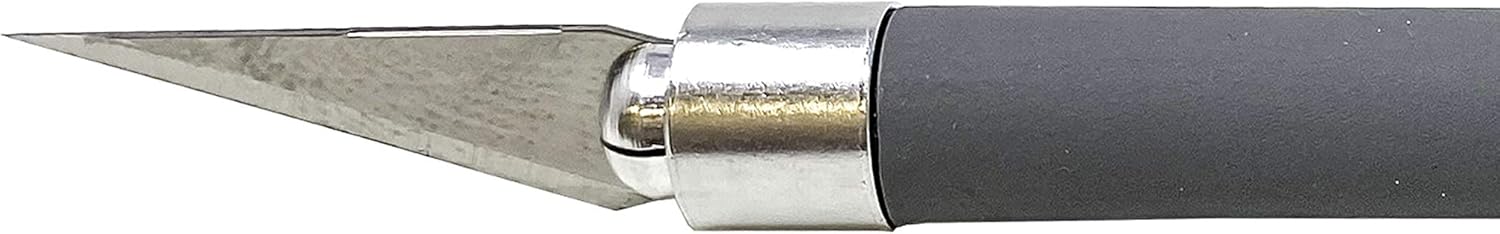 Excel Blades K18 Soft Grip Hobby Knife - Angled Blade Sharp Hobby Knife - Crafting Supplies - Light Duty Scrapbook Knife and Cutting Tool for Precision Cutting and Trimming – Grey, 3 Pack: Arts, Crafts & Sewing