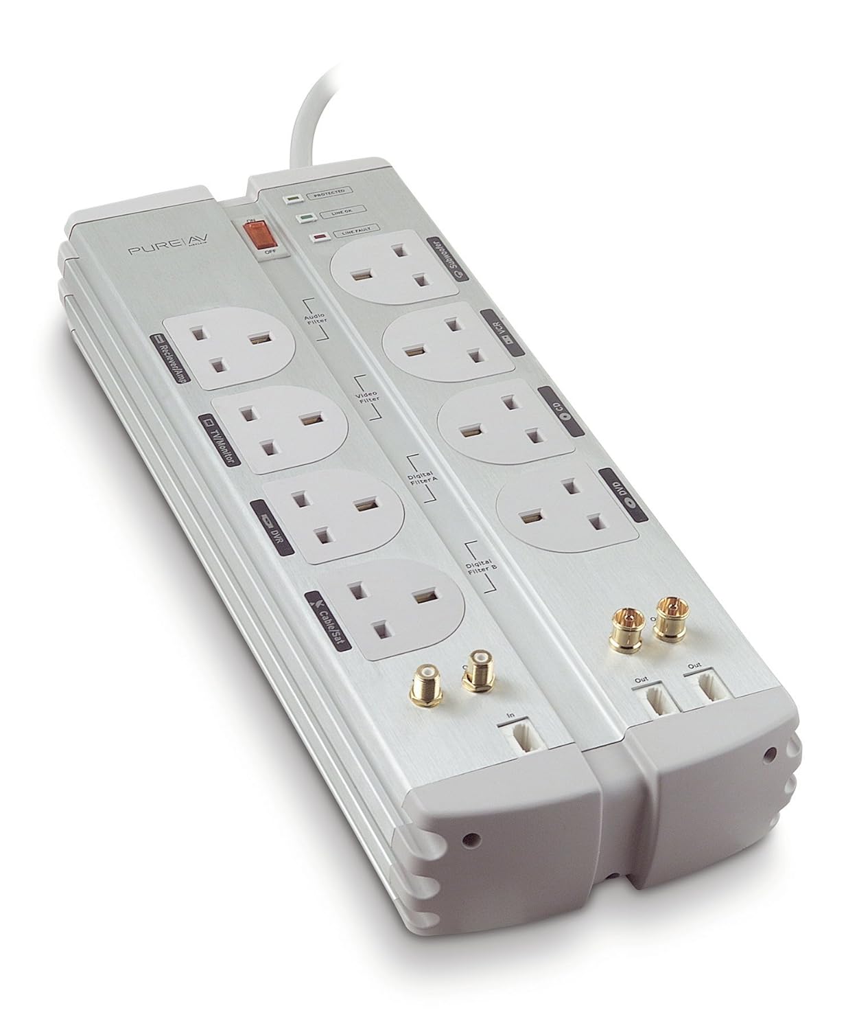 Belkin PureAV Isolator Home Theatre Surge Protector Amazon.it Elettronica