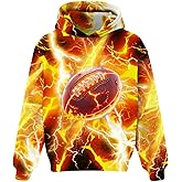 Boys Girls Hoodies 3D Graphic Hoodie Cool Pullover Sweatshirt with Pocket for Kids 6-16 Years
