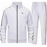 WSKFLY Men's Tracksuits Athletic Sportswear Casual Full Zip Sweatsuit for Men 2 Piece Outfits