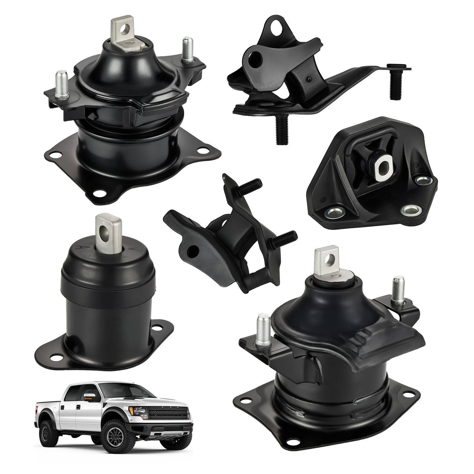 BDFHYK 6PCS Engine Motor and Trans Mounts Compatible with Honda Accord 2003-2007 2.4L l4 Replace DEA: A4526HY,Anchor: 9247,Westar: EM-9247,DEA: A4517,Westar: EM-9297,DEA: A4516,Anchor: 9194