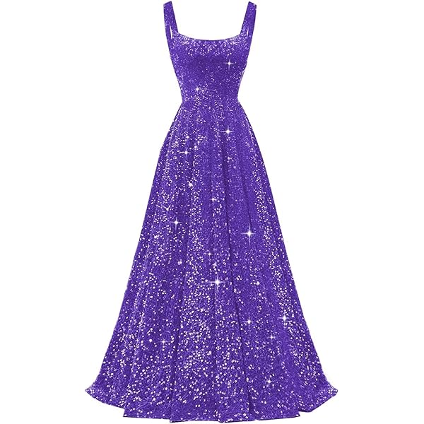 a line princess tulle prom dress A-line tulle v neck sequin long prom dress tulle formal dress – toptby main image 0