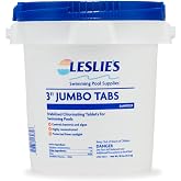 Leslie's 3 Inch Stabilized Chlorine Tablets for Pools - 10 Pounds | Individually Wrapped, Slow Dissolving - 90% Available Chlorine - 99% Tri-Chlor