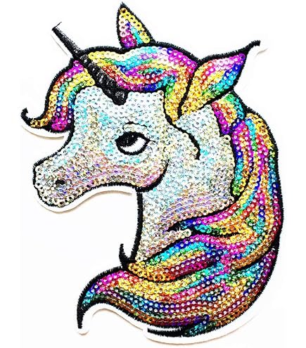 Parches Termoadhesivos De Unicornio Para Ropa - 3 Unidades, Tela Bordada, Para Decorar Bolsos, Libretas, DIY