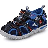 UOVO Boys Sandals Kids Sandals Hiking Athletic Closed-Toe Beach Summer Sandals for Boys Quick-Drying Slip Resistant