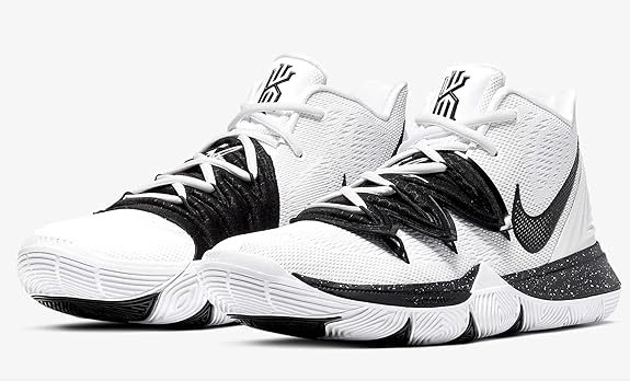 kyrie shoes white and black