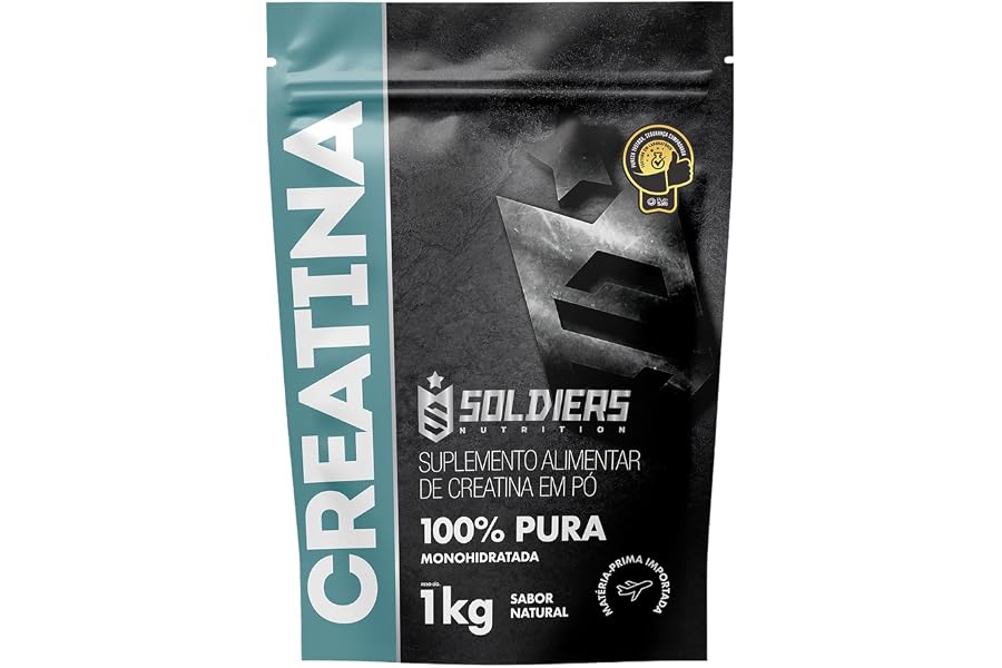 Creatina Monohidratada 1Kg - 100% Pura Importada - Soldiers Nutrition