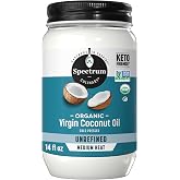 Spectrum Culinary Organic Coconut Oil, Solid Virgin Coconut Oil, 14 fl oz
