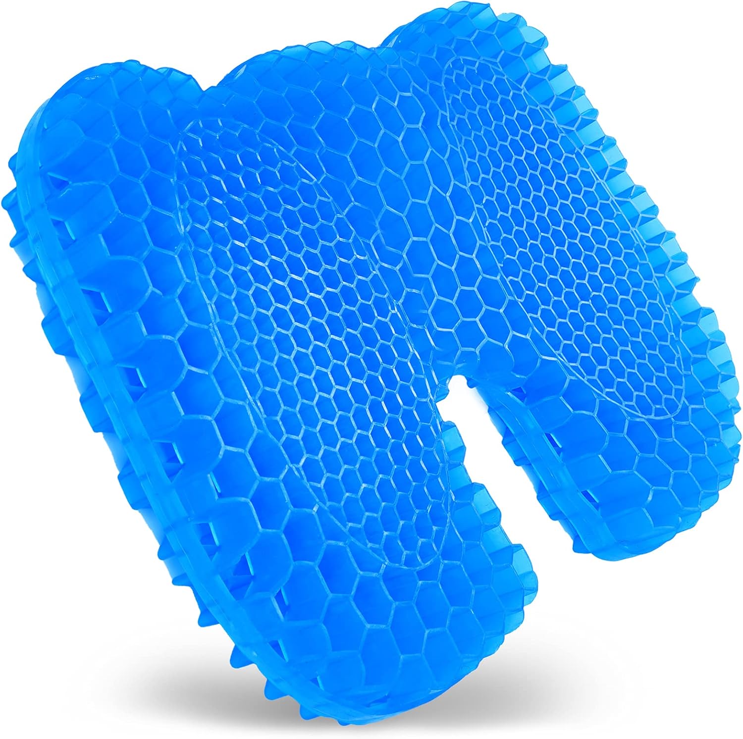 SUPTEMPO Gel-Seat-Cushion-Office-Chair-Sitting-Cushion,Double Layer Design Seat Cushion with Nonslip Cover Breathable Honeycomb Pain Relief Sitting Cushion for Office Chair Car Wheelchair