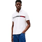 Tommy Hilfiger Mens Short Sleeve Casual Polo Shirts in Regular Fit with Chest Logo Designs