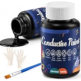 YOTEBLE Conductive Paint, Anti-Interference Noise Reduction, 50G | Reduces Hum, Excellent Adhesion Guitar Shielding Paint for Multi Surfaces Black Shielding Paint (Resistivity: 10-90 Ohms/cm)