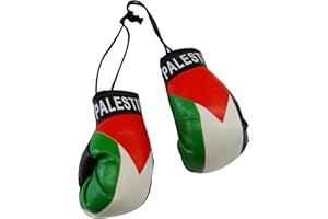 Palestine Country Flag Mini Boxing Gloves to Hang Over Your Automobile Mirror ... New