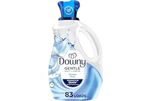 Downy Gentle Soft + Fresh Fabric Softener Liquid, Ocean Mist Scent, 56 FL OZ, 83 loads, Liquid Fabric Softener Designed to be Gentle on Skin