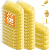 Swilsweep 30 Count 360&deg; Heavy Duty Duster Refills, Compatible with Swiffer Duster, Includes 1 Short Handle &amp; 1 3 ft Extendable Handle, 4X Microfiber Cleaning Dusters, Disposable Unscented