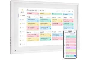 ANYUSE Digital Calendar Chore Chart –Touchscreen Interactive Digital Planner Display- Wifi Smart Planner w/LCD Display, Task Scheduling & Reward Tracker- Smart Display for Family Schedules