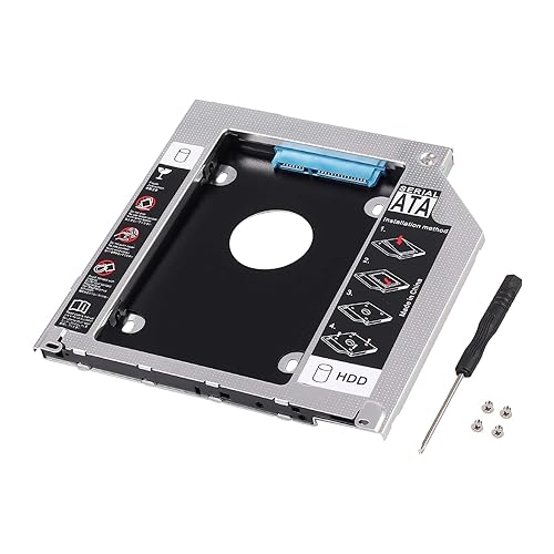 eSynic Hard Drive Caddy Tray 2nd HDD SDD Kit SATA HDD