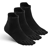 TikMox Ankle Running Toe Socks, Athletic Cool Feel & Quick Dry Fabric, Arch Support, Five-Toe Design for Sports Enthusiasts