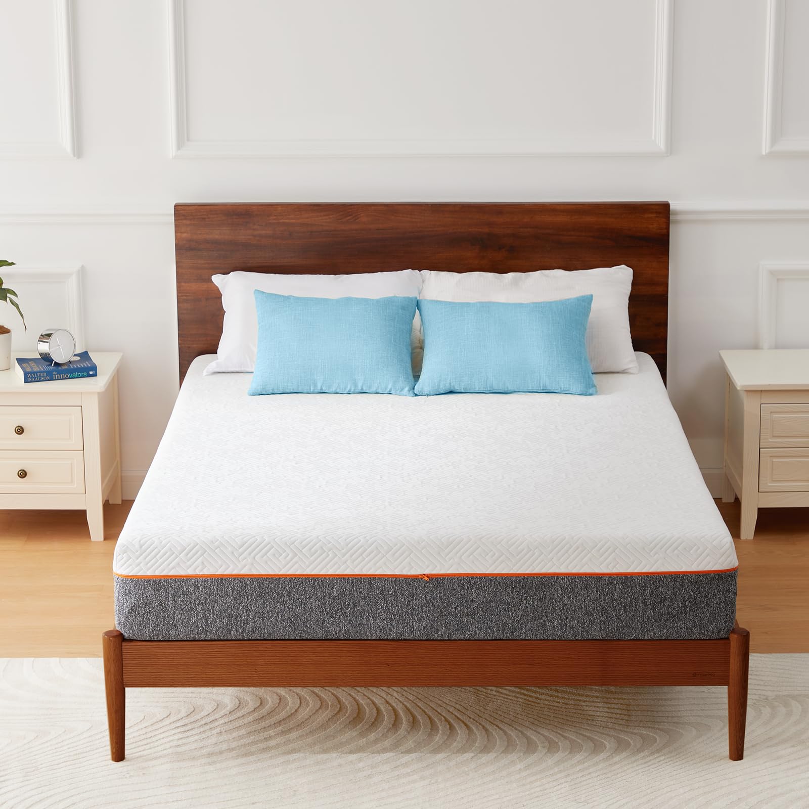 Marsail Twin Size Mattress, 6-inch Gel Memory Foam, Medium-Firm Twin Bed Mattress in a Box for Pressure Relief & Support, Breathable Cooling with Zippered Cover Image Marsail Twin Size Mattress, 6-inch Gel Memory Foam, Medium-Firm Twin Bed Mattress in a Box for Pressure Relief & Support, Breathable Cooling with Zippered Cover Image