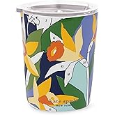 kate spade new york Small Insulated Stainless Steel Tumbler, 12 Ounce Double Wall Travel Coffee Cup with Lid, Paint by Numbers