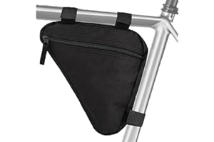 COTOUXKER Bike Frame Bag, Mountain Bike Bag for Road and Mountain Bikes Lightweight Cycling Storage Bags (Small black)