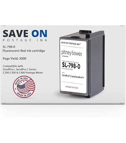 Amazon.com: PB 787-1 Production Red Fluorescent Ink Cartridge