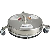 Powerhorse Stainless Steel Pressure Washer Surface Cleaner, 4,000 PSI | 16in, Commercial cleaning performance, Jobsite mobility, Easy setup, Reliable operation, Durable construction