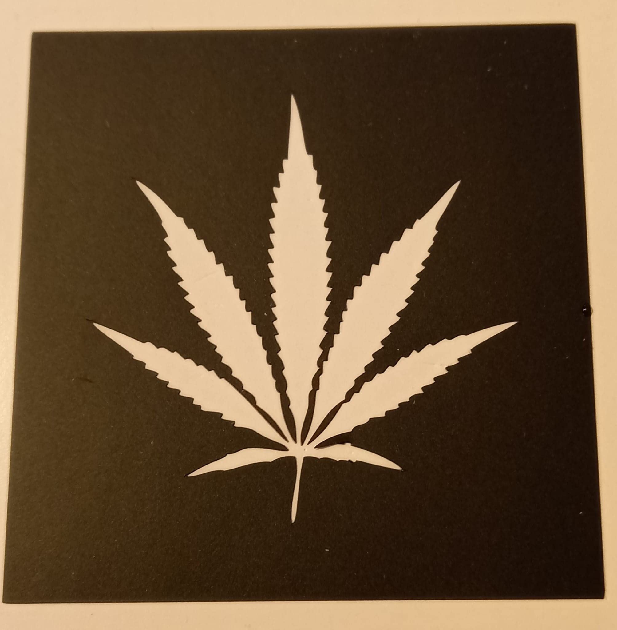 Dazzle Glitter Tattoos 25 x cannabis leaf stencils for etching on glass mix gift hobby glassware present hemp leaves