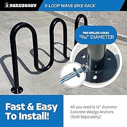 Sandbaggy Commercial Loop Wave Bike Racks