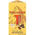 Toblerone Tiny Swiss Chocolates with Honey & Almond Nougat Variety Pack, White Chocolate, Milk Chocolate and Dark Chocolate,