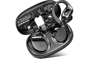 LTINIST Wireless Earbuds, 75Hrs Bluetooth 5.4 Headphones Sport, Bluetooth Earbuds with ENC Noise Canceling Mic, Bass Stereo Wireless Earphones, IP7 Waterproof Over Ear Buds with Earhooks for Running/Workout