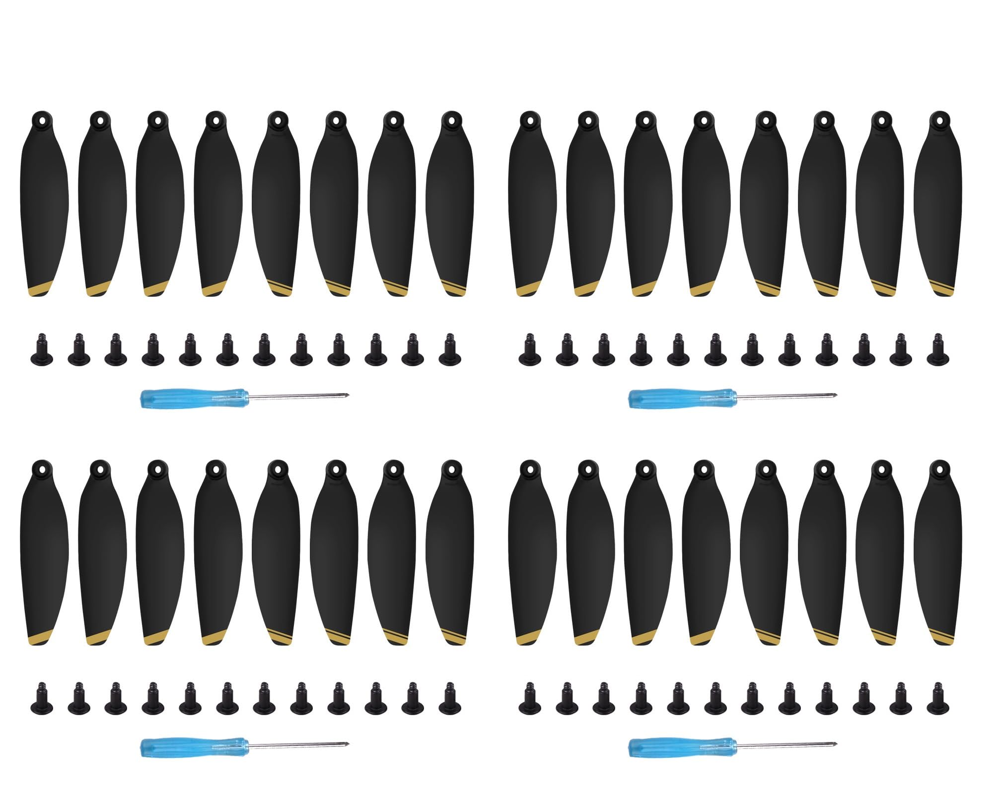 32x/16x Propellers For DJI Mini 2 SE/Mini 2 / Mini SE Replacement 4726 FM Prop Blades Low noise Wings for Drone Accessories Screws & Screwdrivers Colour Tips (32x Gold Tip)