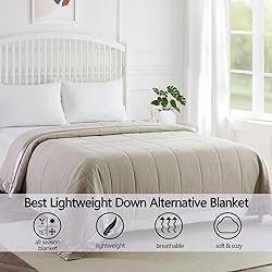 COMFLIVE King Size Blanket for Bed, Down