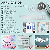 Lya Vinyl Matte Metallic Permanent Vinyl 12x5Ft Silver for Cricut Silhouette view 4