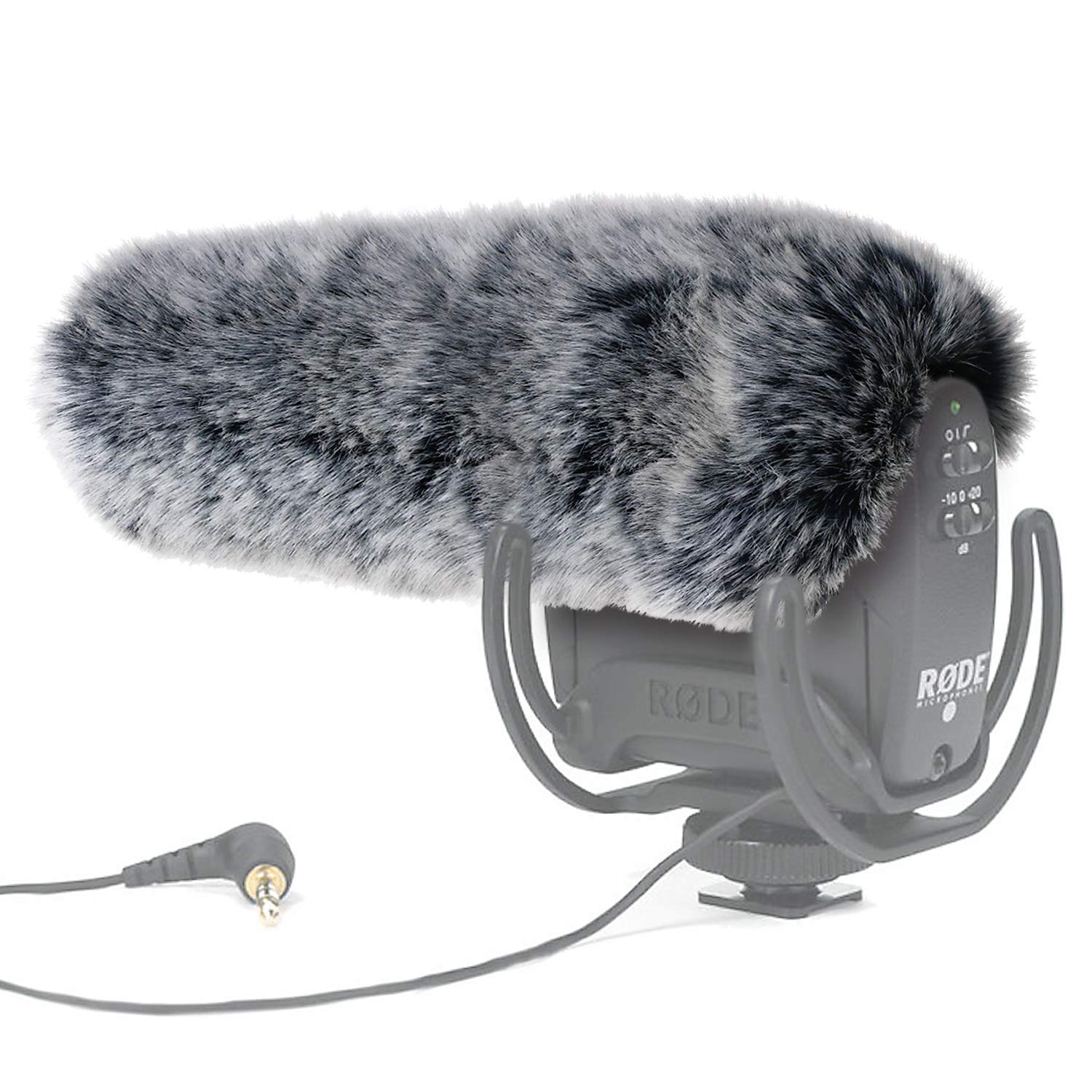 YOUSHARES Microphone Furry Windscreen - Outdoor Wind Shield Mic Windshield Muff Fur Custom Fit for Rode VideoMic Pro Camera Microphone