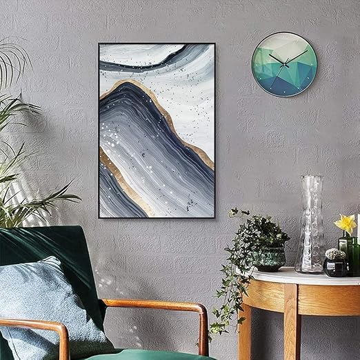 Linea Moderna Montana Abstracto Pared Arte Lienzo Poster E Impresiones Lienzo Pintura Sala Mural Decoracion Del Hogar Pintura40x60cm Sin Marco Amazon Es Hogar