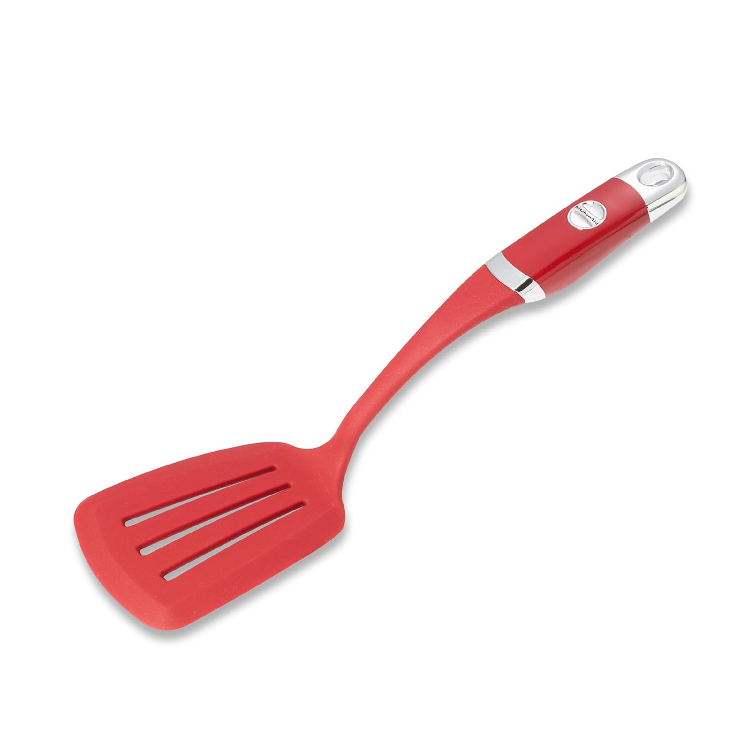 KitchenAid Silicone Slotted Turner, Red Spatulas Kitchen